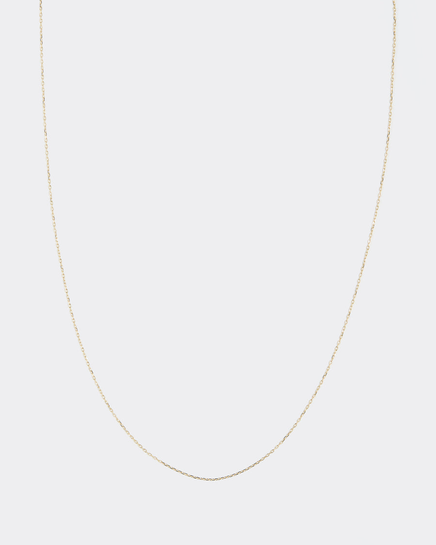 delicate 14k gold chain, product shot