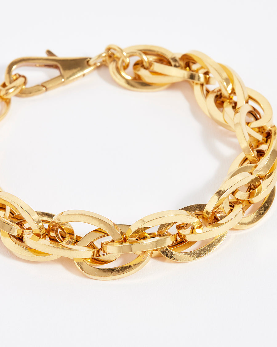 soru jewellery gold chunky praiano bracelet