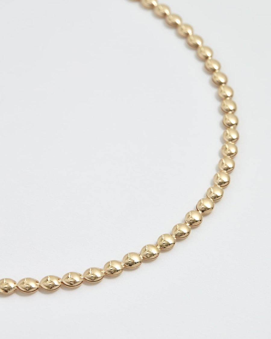 pannelle necklace gold plated solid silver beaded necklace soru jewellery