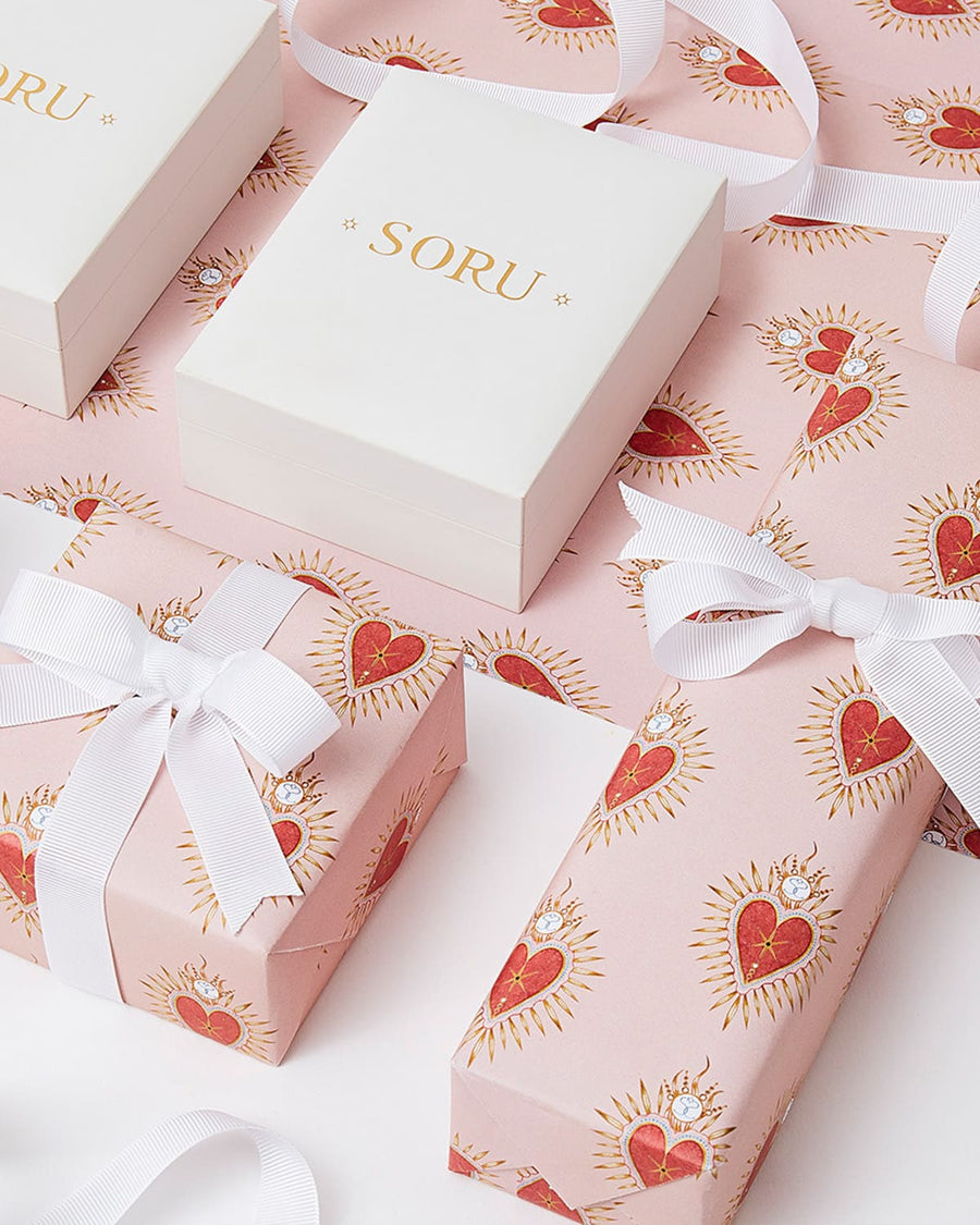 cadeaux paperworks soru jewellery exclusive kinship press heart gift wrap sustainable recyclable