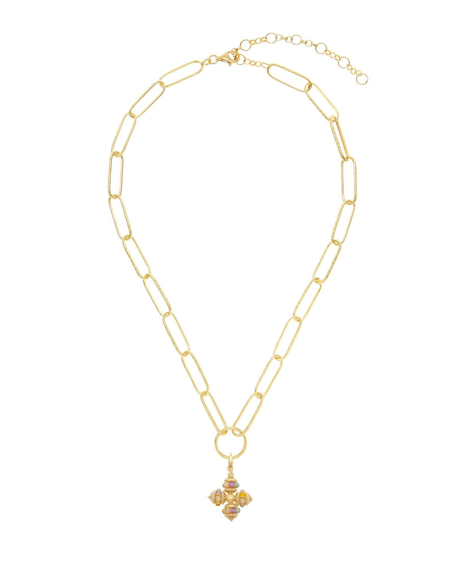 soru rosalia multicoloured cross charm for necklace