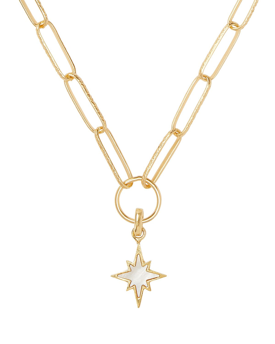 soru jewellery mother of pearl star interchangeable charm necklace