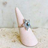 AUTUMN 26 SAMPLE SALE Silver Crystal Star Ring 99