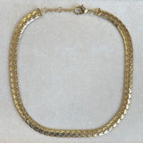 AUTUMN 26 SAMPLE SALE Gold Curved Link Necklace 131