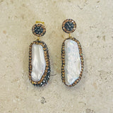 AUTUMN 26 SAMPLE SALE Baroque Pearl Double Sided Earrings 187