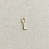 AUTUMN 26 SAMPLE SALE 14k Gold Letter "L" Charm  247