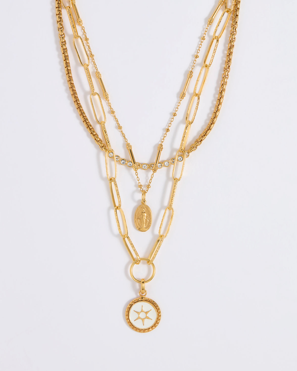 3 necklaces made into a set 