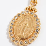 Soru Jewellery madonna gold and crystal charm product image