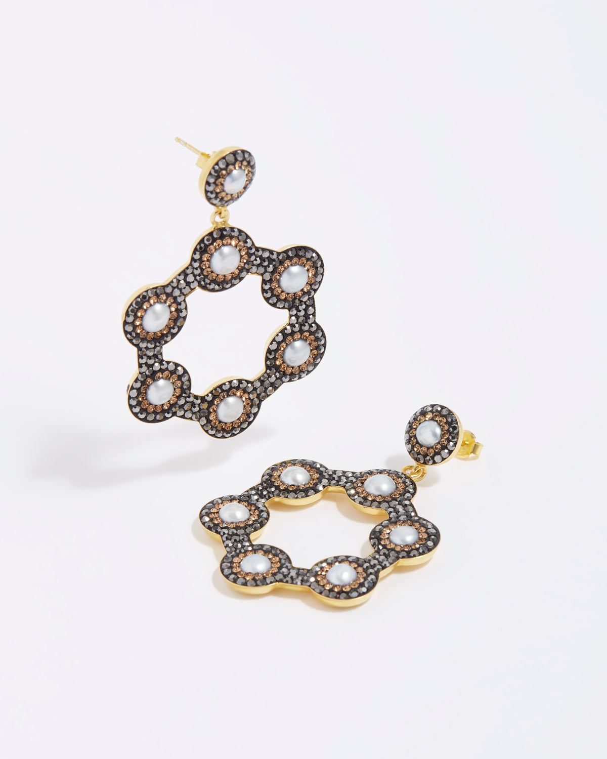 Baroque Pearl Mini Hoop Earrings