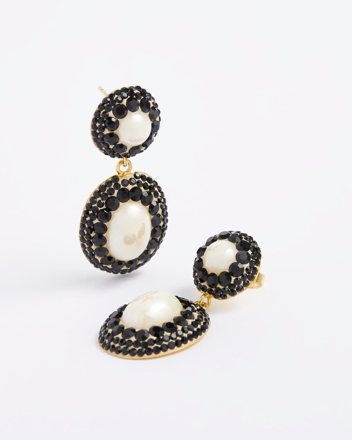 Lace Pearl Drop Earrings