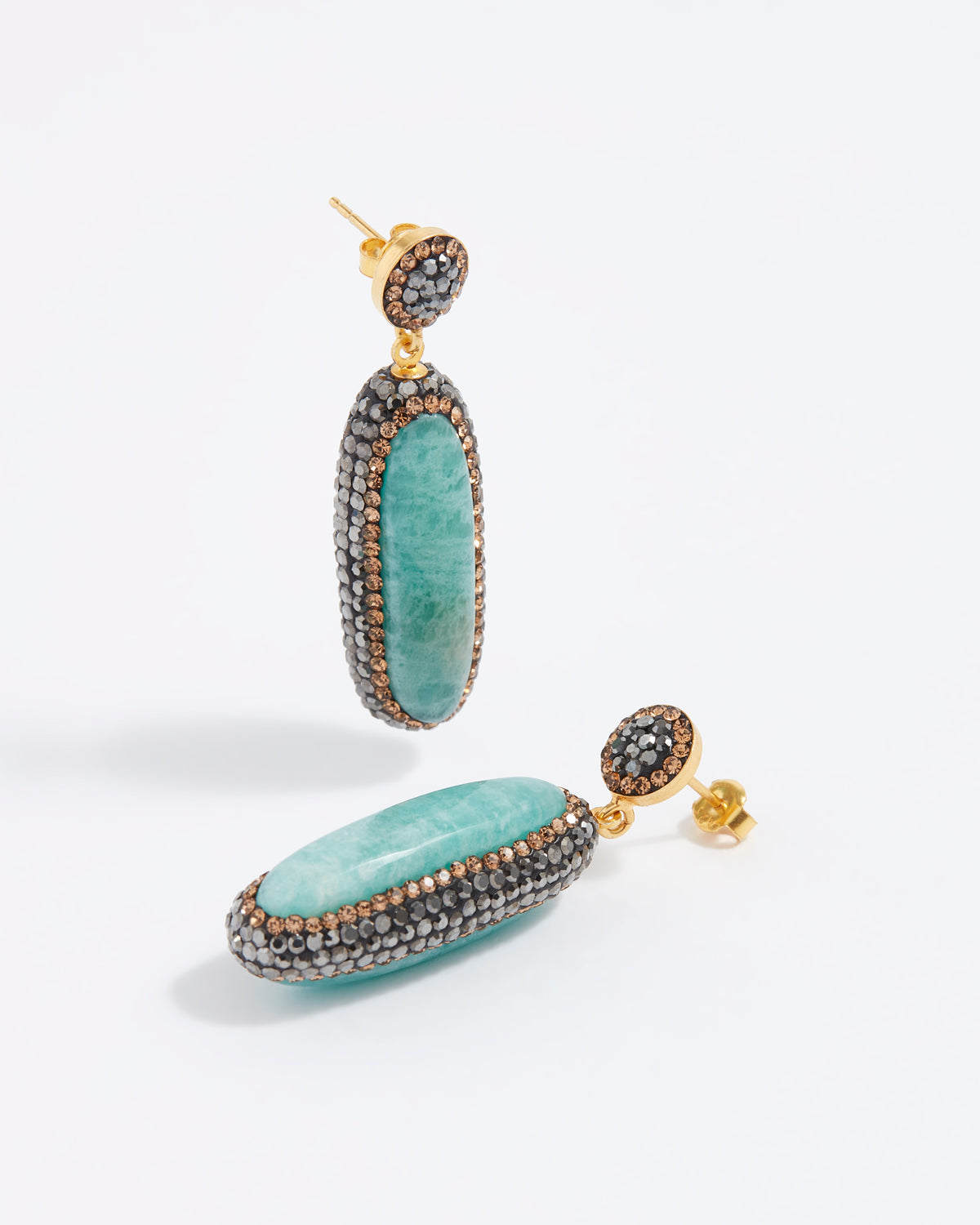 SORU CLASSICS Double Sided Amazonite Earrings