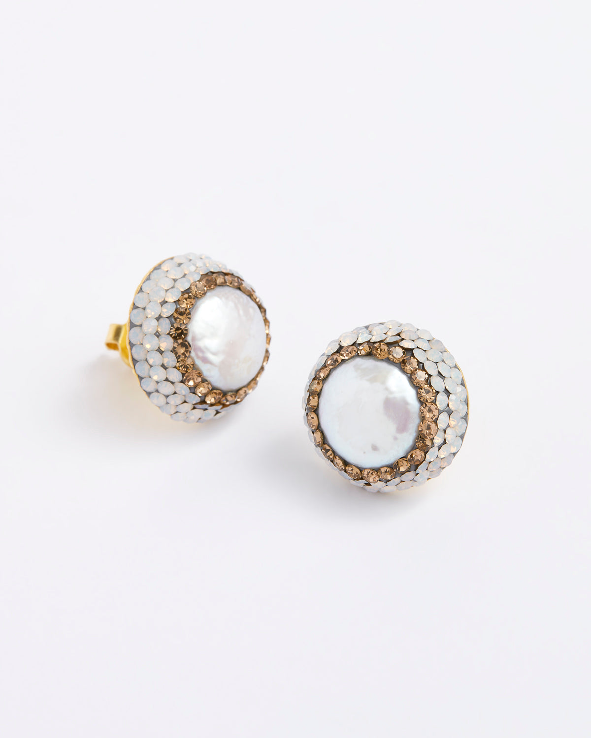 Baroque Pearl Stud Earrings