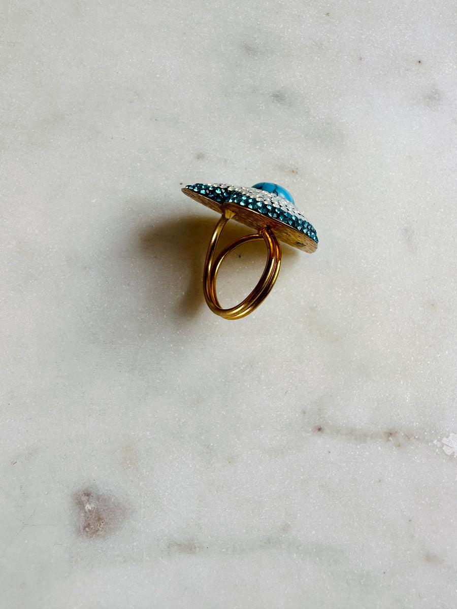 Sample Sale/23 - Turquoise Heart Ring