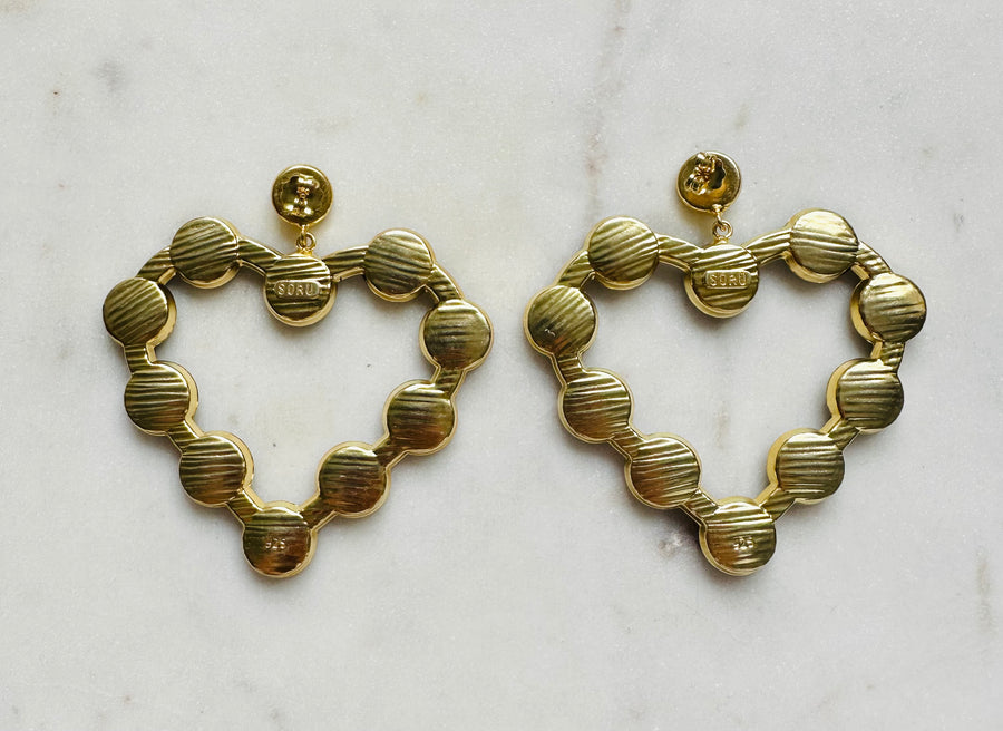 Sample Sale/27 - Ombre Love Heart Earrings