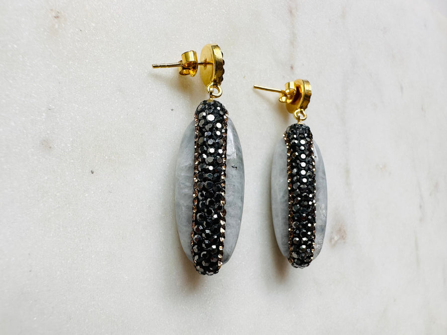 Sample Sale/39 - Double Sided Moonstone Earrings