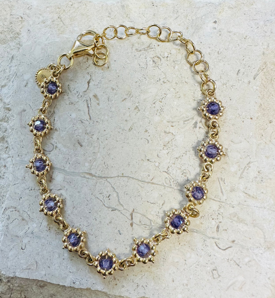 Sample Sale/66 - Gia Lilac Bracelet