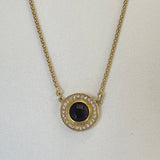 AUTUMN 26 SAMPLE SALE Topaz Crystal Pendant Necklace 16