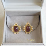 AUTUMN 26 SAMPLE SALE Cherry Agate Gloria Earrings 13