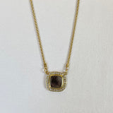 AUTUMN 26 SAMPLE SALE Smokey Topaz Pendant Necklace 22