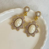 AUTUMN 26 SAMPLE SALE Pink Flower Drop Earrings 26