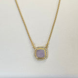 AUTUMN 26 SAMPLE SALE  Rose Quartz Crystal Pendant Necklace 29