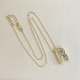 AUTUMN 26 SAMPLE SALE Letter R Pendant Necklace 30