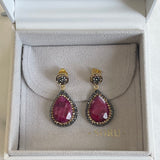 AUTUMN 26 SAMPLE SALE Ruby Earrings 45