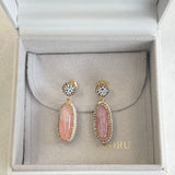 AUTUMN 26 SAMPLE SALE Rose Quartz Drop Earrings 44