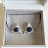 AUTUMN 26 SAMPLE SALE Lapis and Crystal Earrings 56