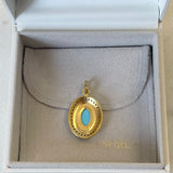 AUTUMN 26 SAMPLE SALE Turquoise and Crystal Charm 62