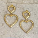 AUTUMN 26 SAMPLE SALE Blue Open Heart Earrings 68