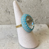 AUTUMN 26 SAMPLE SALE Large Crystal Ring 74