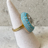 AUTUMN 26 SAMPLE SALE Large Crystal Ring 74