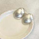 AUTUMN 26 SAMPLE SALE Matt Silver Mandorla Earrings 101