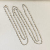 AUTUMN 26 SAMPLE SALE Silver Rope Necklace 102