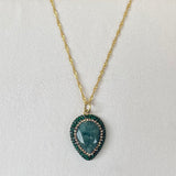AUTUMN 26 SAMPLE SALE Emerald Necklace 107