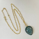 AUTUMN 26 SAMPLE SALE Emerald Necklace 107
