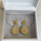 AUTUMN 26 SAMPLE SALE Emerald Drop Earrings 108