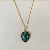 AUTUMN 26 SAMPLE SALE Emerald Necklace 109