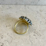 AUTUMN 26 SAMPLE SALE Baroque Pearl and Crystal Ring 112