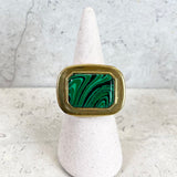AUTUMN 26 SAMPLE SALE Statement Malachite Ring 115