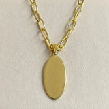 AUTUMN 26 SAMPLE SALE Oval Pendant Necklace 150