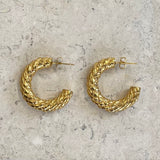 AUTUMN 26 SAMPLE SALE Braided Hoop Earrings 149