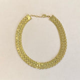 AUTUMN 26 SAMPLE SALE Gold Hexagon Necklace 161