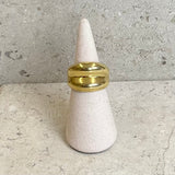 AUTUMN 26 SAMPLE SALE Gold Wave Ring 166