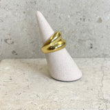 AUTUMN 26 SAMPLE SALE Gold Wave Ring 166