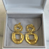 AUTUMN 26 SAMPLE SALE Gold Circle Earrings 165