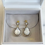 AUTUMN 26 SAMPLE SALE Baroque Pearl Earrings 176