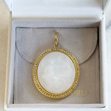 AUTUMN 26 SAMPLE SALE Large White Murano Glass Charm 178