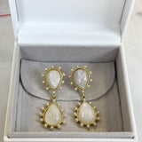 AUTUMN 26 SAMPLE SALE Elsa Moonstone Earrings 181